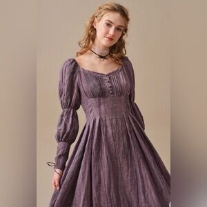 Elegant Purple Women's Dress